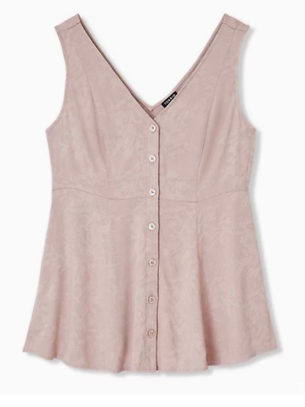 Torrid jacquard peplum tank top